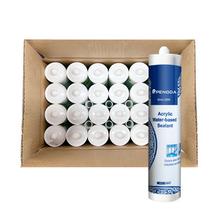 Mastic silicone acrylique transparent OEM, prix de gros, mélange acrylique, mastic silicone - Product Image 1