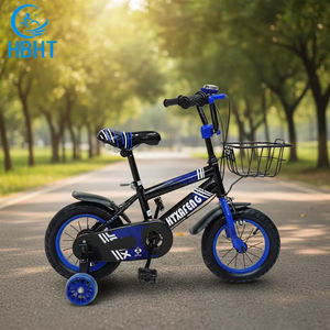 Vélo à pédales pour enfants de 12 pouces, directement de l'usine, pour garçons et filles, avec siège pour poupée et roues d'apprentissage, système de frein à patin, fourche en acier - Product Image 1