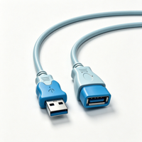 Câble d'extension USB 2.0 480 Mbps haute vitesse, mâle vers femelle, pour imprimante, scanner, ordinateur portable et transfert de données PC