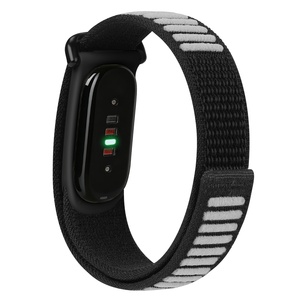Upro Wave Pattern Nylon Loop <b>Watch</b> Band for Google Fitbit Air Quick Dry Hook and Loop Sport Strap Adjustable Woven Wristband - Product Image 5