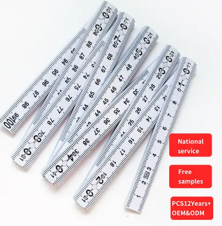 2m 10 folds multifunctional measuring tools extension foldable flexible scale plastic folding rulers folding ruler with logo