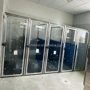 Veterinaire <span class=keywords><strong>Extreme</strong></span> Kennelstangdeur Roestvrijstalen Dierenhondenkennel En Runt Hondenkennelkooi - Product Image 5