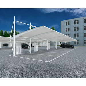 Structure de voiture en membrane tendue en PVC à usage mixte, abri de voiture, carport, abri de stationnement - Product Image 5