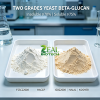 Bêta-glucane de levure Bêta-1,3-D-glucane CAS9012-720 Insoluble à 70% Soluble à 75% Modulateur immunitaire Matière première alimentaire, alimentaire pour animaux, cosmétique ZEAL