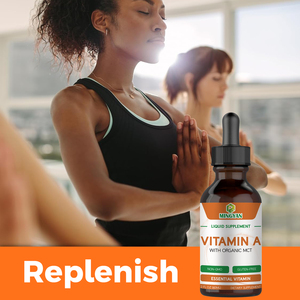 Gouttes buvables de Vitamine A personnalisées avec MCT biologique pour la santé des yeux, de l'immunité, des os et de la peau – Complément alimentaire beauté - Product Image 4
