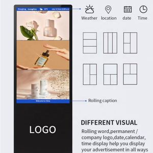Professionele 4K Hd Kwaliteit Ultra-Slanke Bezel Full-Screen Touch/Non-Touch <span class=keywords><strong>Display</strong></span> Lcd Reclame Meerdere Input Interfaces Ip65 - Product Image 2