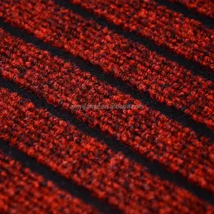 Entrance anti-slip jacquard carpet checker board design carpet with PVC backing