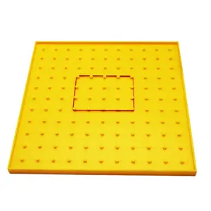 צעצועים חינוכיים geoboard עם צבעוני פלסטיק גומייה הוראה אמצעי המחשה לילדים 11*11 סיכות דו צדדי geoboard