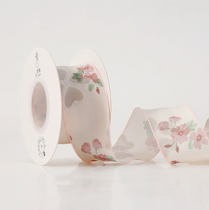 Premium sense pink series <b>ribbon</b> flower bouquets <b>ribbon</b> flower cake decoration <b>ribbon</b> floral satin <b>ribbon</b> flower shop material - Product Image 4