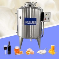 Offre Spéciale : Ligne de Traitement de Fromage et de Yaourt 300L, Pasteurisateur Stérilisateur de Lait Haute Pression, Machine de Refroidissement sur Chariot – Prix Compétitif