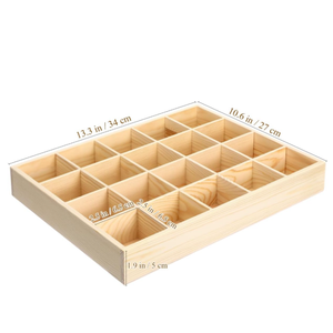 Compact Design Home and Office Use Drawer Organizer Versatile Wooden Custom <strong>Storage</strong> <strong>Box</strong> for Socks Underwear <strong>Ties</strong> - Product Image 2