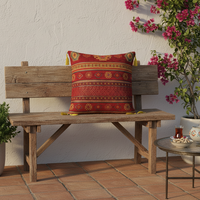 Kelim Designed Red Turkish & Ottoman Kissen-Kissen bezug