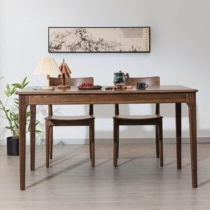 Listo para Enviar, Muebles de Restaurante Nórdicos Modernos de <span class=keywords><strong>Segunda</strong></span> <span class=keywords><strong>Mano</strong></span> a Precio Económico, Juego de <span class=keywords><strong>Mesa</strong></span> de <span class=keywords><strong>Comedor</strong></span> de <span class=keywords><strong>Madera</strong></span> <span class=keywords><strong>Maciza</strong></span> de Nogal con Sillas - Product Image 6