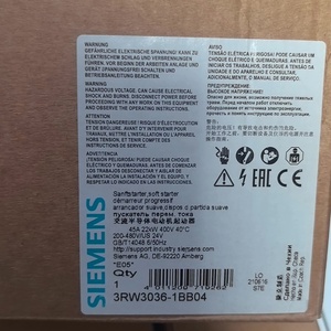 ใหม่เอี่ยม ของแท้ 3rw3036-1bb04 Sirius 32a 15kw 400v ซอฟต์ PLC - Product Image 5