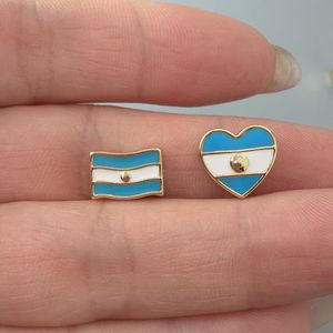 Abalorios de esmalte con bandera de Latinoamérica y Europa, diseño de corazón ondeante, para pulseras estilo <span class=keywords><strong>Pandora</strong></span> DIY, venta al por mayor - Product Image 6