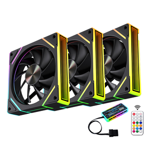 Ventilador de refrigeración de <span class=keywords><strong>CPU</strong></span> de venta directa de fábrica Lovingcool de alto rendimiento 12V 120mm LED RGB disipador de calor ventilador de caja de PC para juegos - Product Image 1