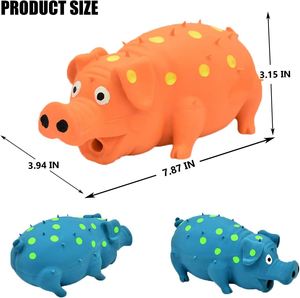 Jouet pour chien en latex durable, grand cochon couineur, livraison rapide, pour chiens de petite, moyenne et grande taille - Product Image 6