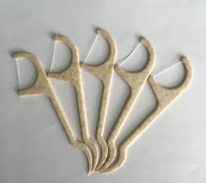 Popular In The Market Biodegradable Toothpick Degradable Floss Picks Dental Floss Pick