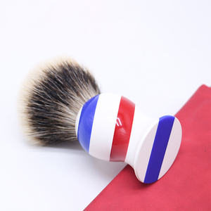 Badge professionnel 100%, brosse pour le <span class=keywords><strong>rasage</strong></span>, toilettage pour hommes, pointe argentée - Product Image 3