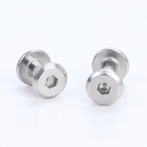 304 Stainless Steel Hexagon <b>Socket</b> Flat Head Furniture Screw Nut Connector Insert Rivet Joint Sleeve Nut M2 M3 M4 M5 M6 - Product Image 2