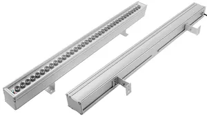 Luz Led para construcción de fachadas al aire libre, arandela de pared lineal para construcción de fachadas, CC de 24v