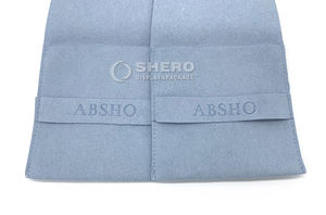 Pochette cadeau en coton personnalisée pour bijoux, pochette en cuir haut de gamme, pochette cadeau en velours de haute qualité - Product Image 2