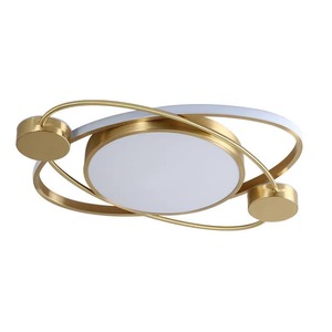 Lámpara de Techo LED de Estilo Nórdico, Totalmente en Cobre, Ultrafina, de Lujo, para Dormitorio/Estudio, con Atenuación Creativa y Protección Ocular - Product Image 3