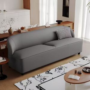 Nordic Style <b>Small</b> <b>Sofa</b> Leather Fabric Mini <b>Sofa</b> For Apartment Salon Cafe Hairdressing Shop - Product Image 4