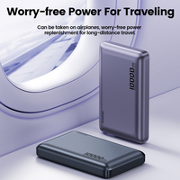 Batería Externa Toocki Safe de 5000mAh/10000mAh con 9 Protecciones de Carga y Batería de Polímero, Absorción Magnética Estable para iPhone 12-15