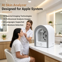 Nouvel Analyseur Facial 3D IA 2026 avec Scanner Cutané et Application Bluetooth pour iPhone/iPad, Contrôle par Application, 12 Spectres