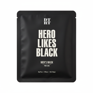 Mascarilla Facial DTRT Hero para Hombre, 5 Unidades, 25g, Mascarilla Negra en Lámina, Paquete de 5, Producto en Oferta - Product Image 1