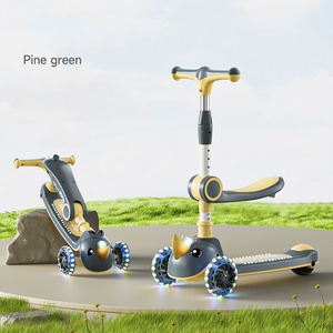 Trottinette pour enfants OEM ODM, 1 à 12 ans, pneus épais, musique, lumière, trottinette pour filles et garçons - Product Image 4