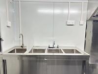 Cuisine mobile de rue entièrement équipée pour pizzas, barbecues, hot-dogs et hamburgers, remorque de restauration