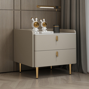 <span class=keywords><strong>Table</strong></span> <span class=keywords><strong>de</strong></span> <span class=keywords><strong>chevet</strong></span> intelligente <span class=keywords><strong>de</strong></span> luxe moderne avec dessus en pierre frittée 2 tiroirs gris blanc Contenu <span class=keywords><strong>de</strong></span> <span class=keywords><strong>chevet</strong></span> <span class=keywords><strong>pour</strong></span> la maison ModHomi vente en gros - Product Image 1