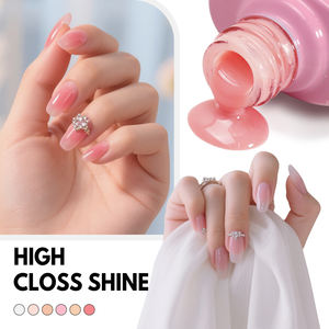 FZANEST Jelly Gel Pour Ongles esmalte de uñas orgánico blanco lechoso <span class=keywords><strong>Kit</strong></span> <span class=keywords><strong>completo</strong></span> de uñas rosa claro accesorios de uñas de Gel semipermanente - Product Image 3