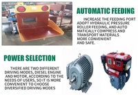 Broyeur de palettes en bois diesel 40HP et broyeur de bois avec pompe à moteur et engrenage pour le traitement des déchets de branches d'arbres