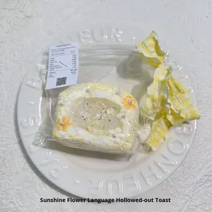 Jouet anti-stress unisexe en silicone réaliste, série « Toast creux », amusant et moelleux, à presser, pour soulager le stress, très populaire - Product Image 5