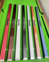 Étui pour queue de billard, adapté pour 1 ou 3/4 de queue de billard et 1/2 de queue de billard, en alliage métallique/plastique, 2 emplacements avec serrure et clés