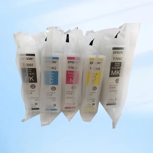 Pigment 5 couleurs pour cartouches d'encre 110 ml compatible avec EPSON SC T7061 T7062 T7063 T7064 T7065 - Product Image 1