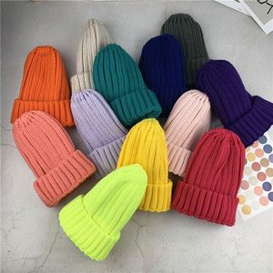 Bonnet tricoté d'hiver pour enfants de 2 à 4 ans, à rayures, en laine, pour bébés et tout-petits, vente en gros - Product Image 2