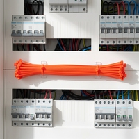 Attaches-câbles auto-bloquants orange 4x450mm de qualité urgence, 250 pièces, Nylon 66, CE RoHS, applications lutte contre l'incendie, intervention en cas de catastrophe