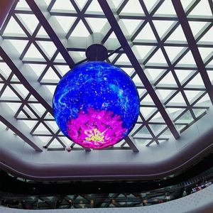 Écran de boule LED sphérique intérieur extérieur personnalisé en usine P2 P2.5 P3 P4 écran de diamètre de globe en forme de boule sphère affichage LED - Product Image 3