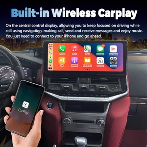 เครื่องเล่นมัลติมีเดียในรถยนต์ระบบแอนดรอยด์ขนาด 16.2 นิ้ว พร้อมระบบนำทาง GPS สำหรับรถยนต์โตโยต้าแลนด์ครุยเซอร์ LC200 อัพเกรดเป็น LC300 VX-R ปี 2008-2021 หน้าจอคาร์เพลย์กลาง - Product Image 2