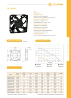 YCCFAN 5010 DC Ventilador de refrigeración YDH5010C05F 12V 2pin Ventiladores fríos sin escobillas Enfriador Radiador Parte Ventilador de flujo axial