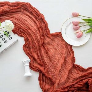 Venta al por Mayor de Caminos de Mesa de Gasa Voile Bali en 77 Colores, 90x180, 90x300, 90x400cm, Camino de Mesa Transparente para Decoración de Bodas, Eventos y Fiestas - Product Image 1