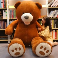 Ours en peluche géant personnalisé pour la Saint-Valentin, taille humaine, mignon, en forme d'animal, jouet en peluche doux, grande taille, énorme, géant, rembourré