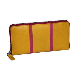 Wholesale Ladies Genuine Leather <b>Small</b> Clutch <b>Wallet</b> Landscape Design Long Zipper Purse Card Cash Holder Style for Office - Product Image 1