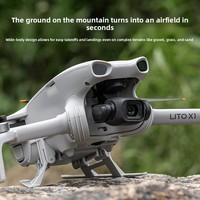 STARTRC Train d'atterrissage pliable à dégagement rapide et réglable en hauteur pour drones LIITO1/X1 – Accessoire