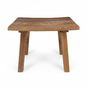 Taburete Rectangular Decorativo de Acacia (No Desarmable) - Product Image 1