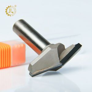 Cnc उत्कीर्णन बनाम बिट 120 डिग्री pcd हीरा काटने उपकरण 2 फ्लुट डायमंड मिलिंग कटर 90 डीग सीएनसी डायमंड बनाम ग्रोव राउटर बिट - Product Image 1